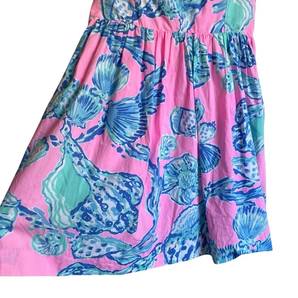 Lilly Pulitzer Ardleigh Pink Pout Barefoot Princess Dress Seashell Pattern - Picture 7 of 14